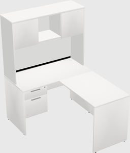 L-shaped office desk