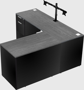 L-shaped office desk