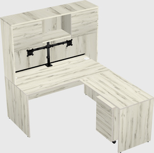 L-shaped office desk