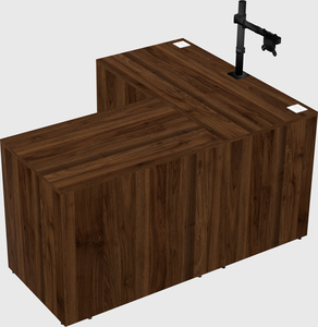 L-shaped office desk