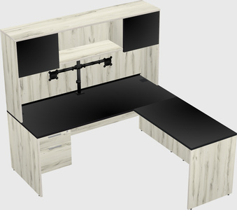 L-shaped office desk