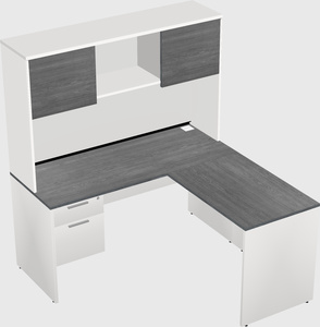 L-shaped office desk