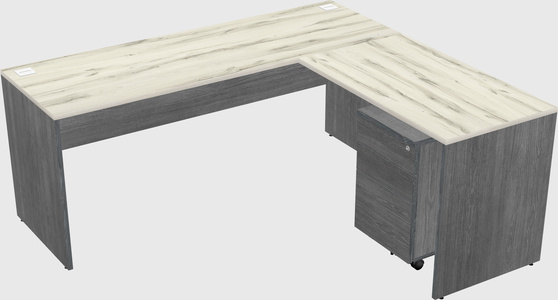 L-shaped office desk