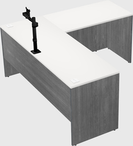 L-shaped office desk
