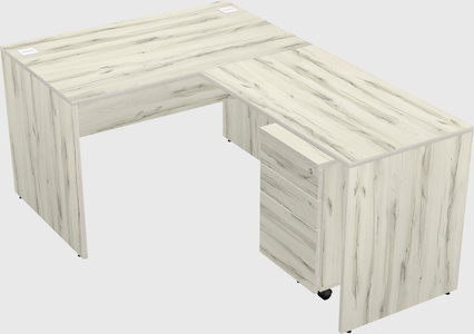 L-shaped office desk