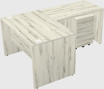 L-shaped office desk