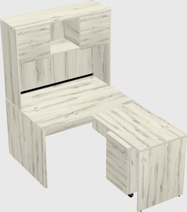 L-shaped office desk