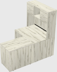 L-shaped office desk