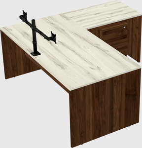 L-shaped office desk