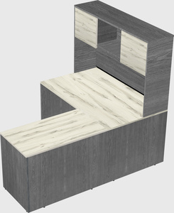 L-shaped office desk