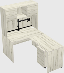 L-shaped office desk