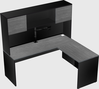 L-shaped office desk