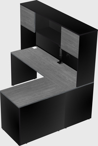 L-shaped office desk