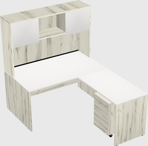 L-shaped office desk