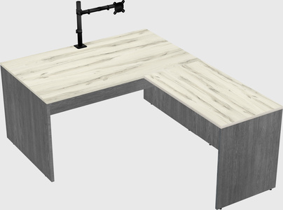L-shaped office desk
