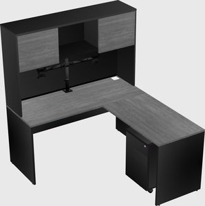 L-shaped office desk