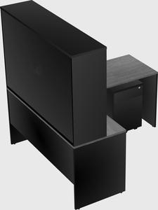 L-shaped office desk