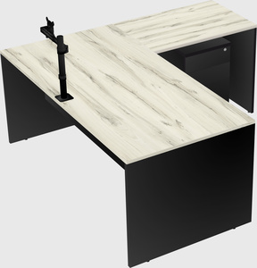 L-shaped office desk