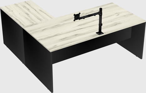 L-shaped office desk