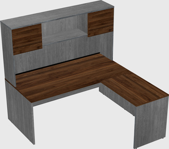 L-shaped office desk