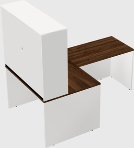 L-shaped office desk