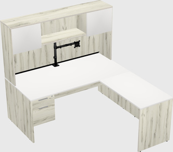 L-shaped office desk