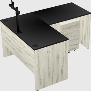 L-shaped office desk