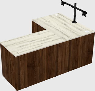 L-shaped office desk