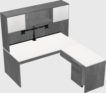 L-shaped office desk