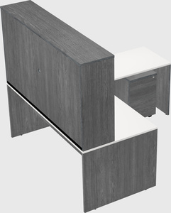 L-shaped office desk