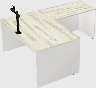 L-shaped office desk