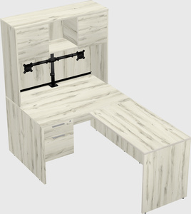 L-shaped office desk