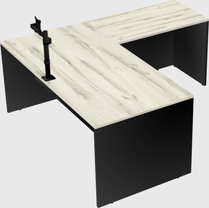 L-shaped office desk