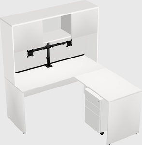 L-shaped office desk