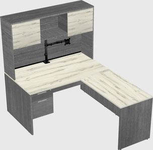 L-shaped office desk