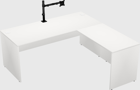 L-shaped office desk