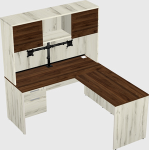L-shaped office desk