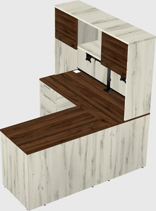 L-shaped office desk