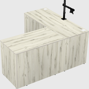 L-shaped office desk