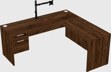 L-shaped office desk