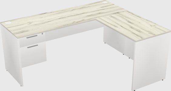 L-shaped office desk