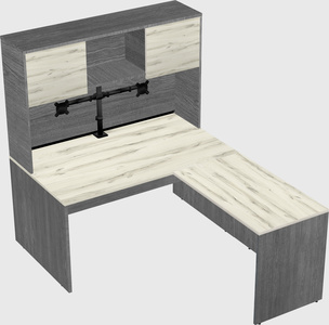 L-shaped office desk