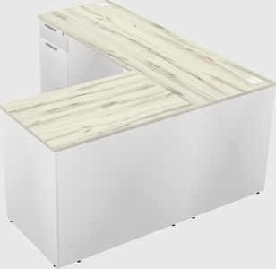 L-shaped office desk