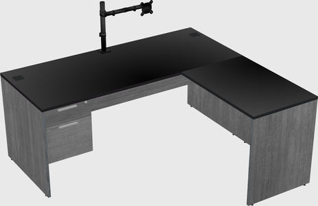 L-shaped office desk