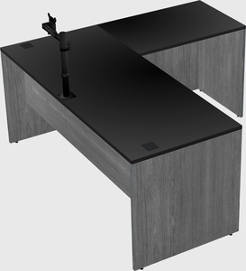 L-shaped office desk