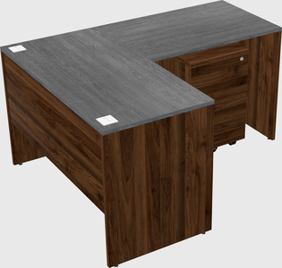 L-shaped office desk