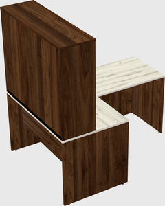 L-shaped office desk