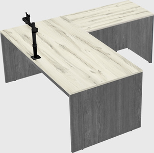 L-shaped office desk