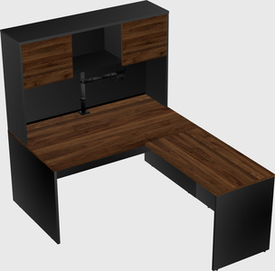 L-shaped office desk