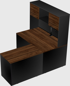L-shaped office desk